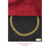AD Stone Necklace Red & Green